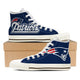 new england patriots ladies high top sneakers