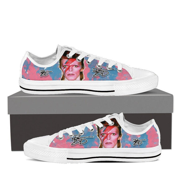 david bowie mens low cut sneakers