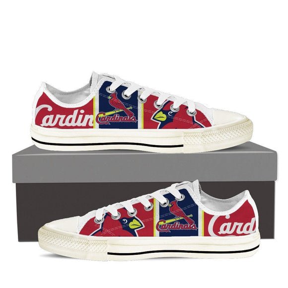 st louis cardinals mens low cut sneakers cut