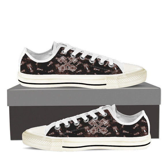 cross pistons ladies low cut sneakers