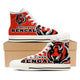 cincinnati bengals mens high top sneakers high top
