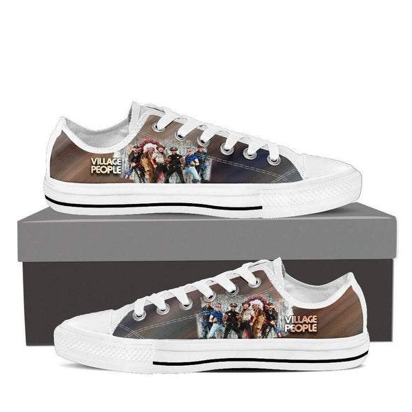 the village people ladies low cut sneakers