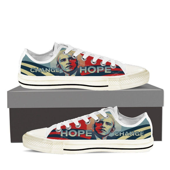 obama hope mens low cut sneakers cut