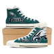 philadelphia eagles ladies high top sneakers