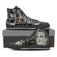 johnny cash black ladies high top sneakers