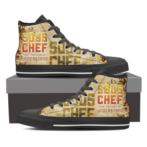 sous chefs mens high top sneakers
