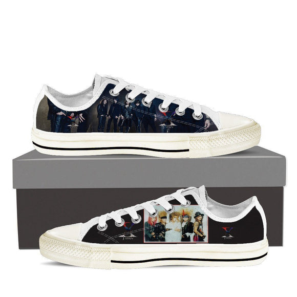 x japan mens low cut sneakers