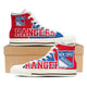 new york rangers ladies high top sneakers
