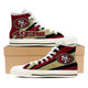 san francisco 49ers mens high top sneakers