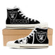 oakland raiders ladies high top sneakers