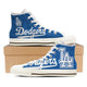 los angeles dodgers ladies high top sneakers
