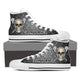 ironworker skull mens high top sneakers
