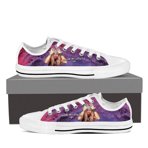 bret michaels mens low cut sneakers