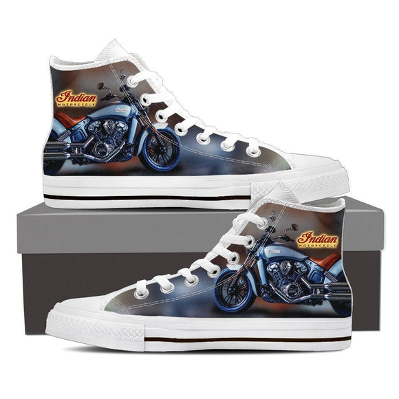 indian motorcycles mens high top sneakers