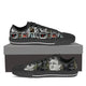 johnny cash black mens low cut sneakers
