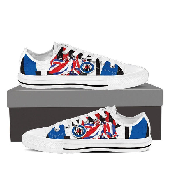 the who mens low cut sneakers