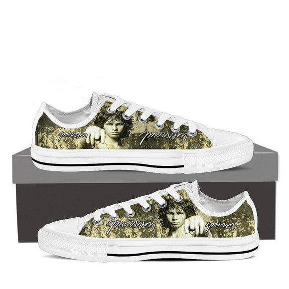 jim morrison ladies low cut sneakers