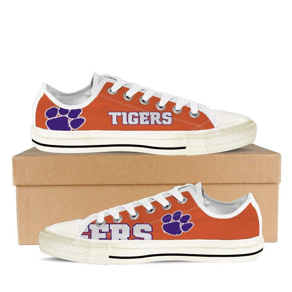 clemson tigers ladies low cut sneakers