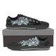 chef skull mens low cut sneakers