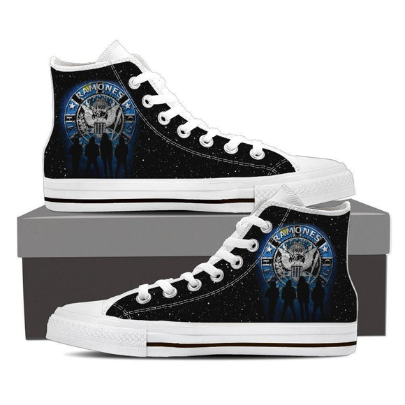 the ramones ladies high top sneakers