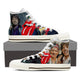 rolling stones mens high top sneakers