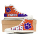 clemson tigers ladies high top sneakers