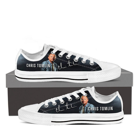 chris tomlin ladies low cut sneakers
