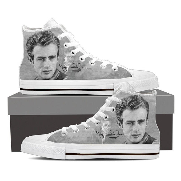 james dean ladies high top sneakers