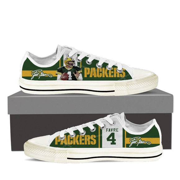 brett favre ladies low cut sneakers