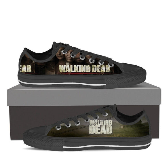 walking dead mens low cut sneakers