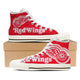detroit red wings ladies high top sneakers