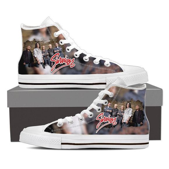 survivor ladies high top sneakers