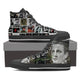 johnny cash black mens high top sneakers