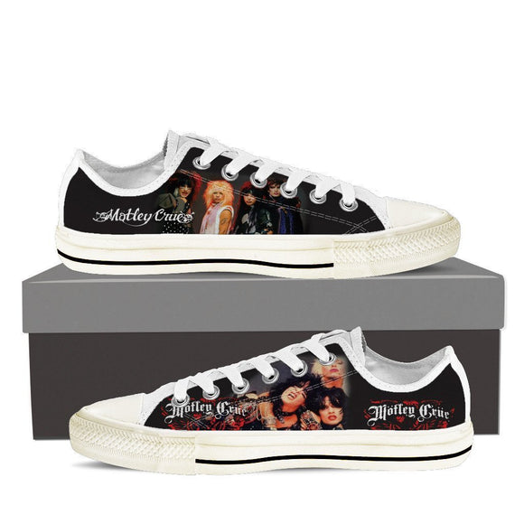 motley crue mens low cut sneakers