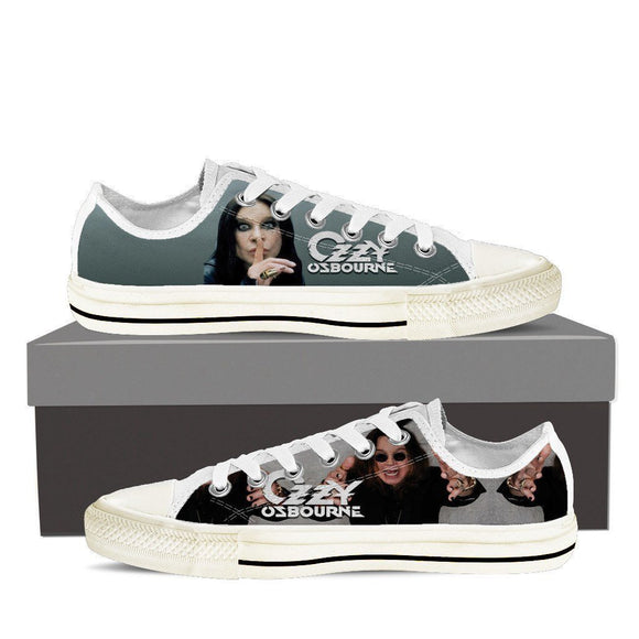 ozzy osbourne ladies low cut sneakers