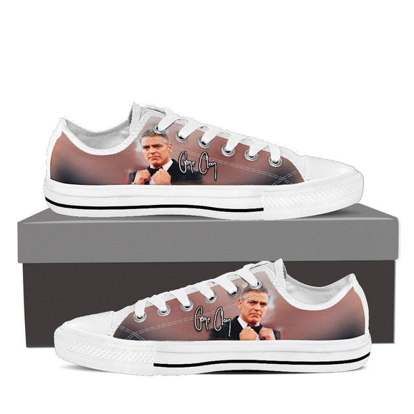 george clooney mens low cut sneakers