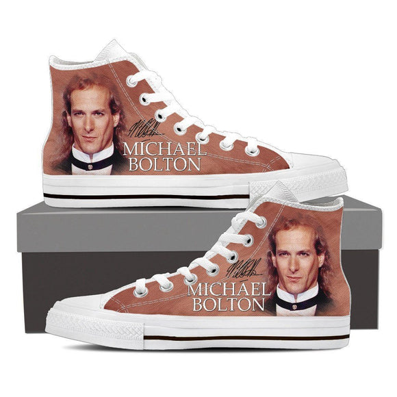 michael bolton mens high top sneakers