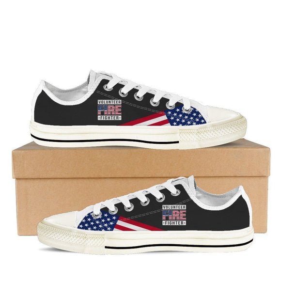 volunteer firefighter ladies low cut sneakers