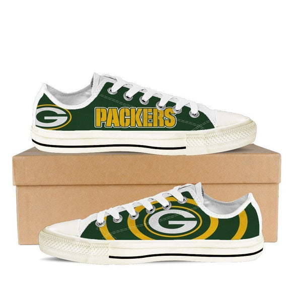 green bay packers ladies low cut sneakers