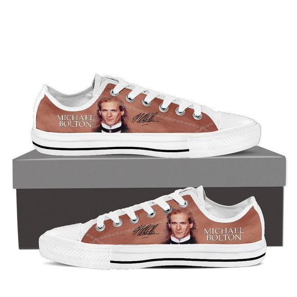 michael bolton mens low cut sneakers