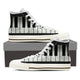 piano  ladies high top sneakers