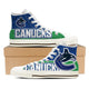 vancouver canucks ladies high top sneakers