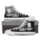 chef skull knifes ladies high top sneakers