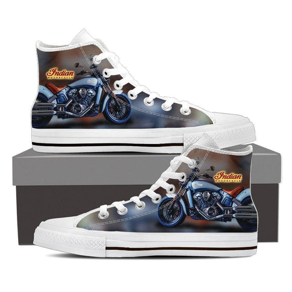 indian motorcycles ladies high top sneakers