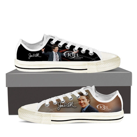 joel osteen mens low cut sneakers