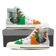 irish roots ladies high top sneakers