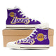los angeles lakers ladies high top sneakers