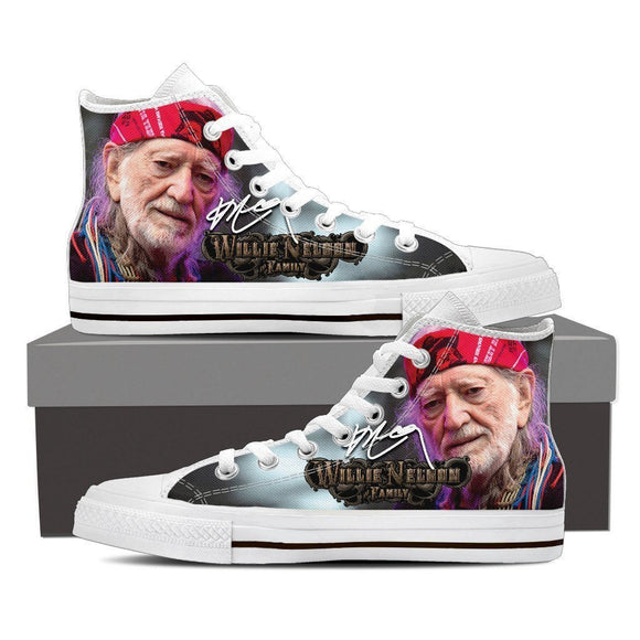 willie nelson ladies high top sneakers