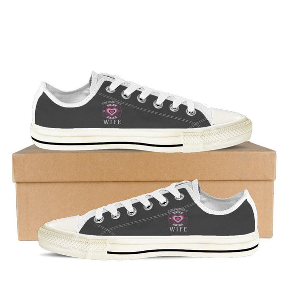 firefighters wife ladies low cut sneakers