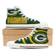 green bay packers mens high top sneakers high top 1